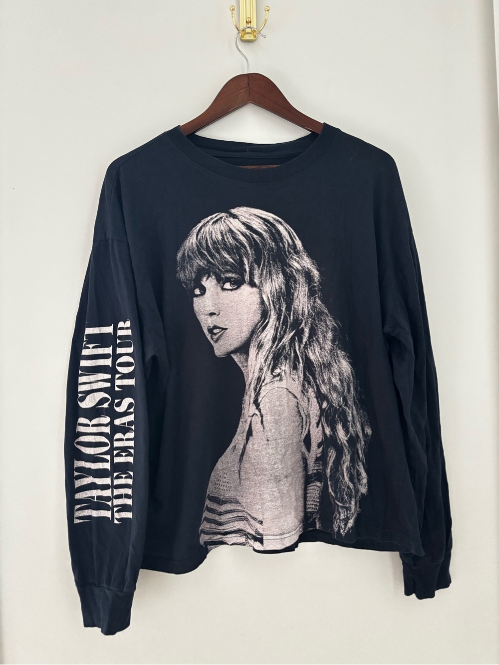 Taylor Swift The Eras Tour Black Long Sleeve Graphic Tee Official Merch